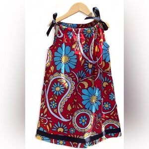 Hanna Andersson floral red pillow case dress